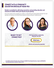 Thumbnail of patient support brochure.